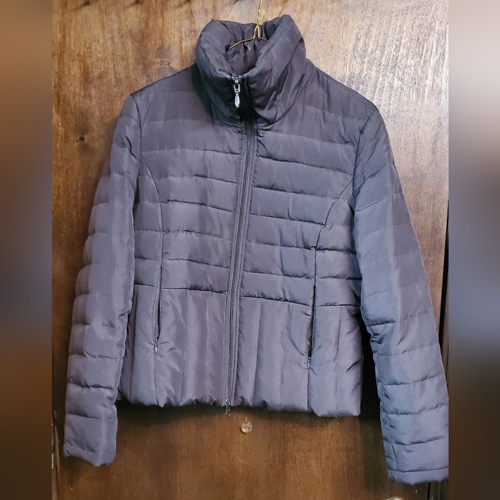 Women's Kenneth Cole REACTION Puffer Jacket [LARGE] [BROWN]
